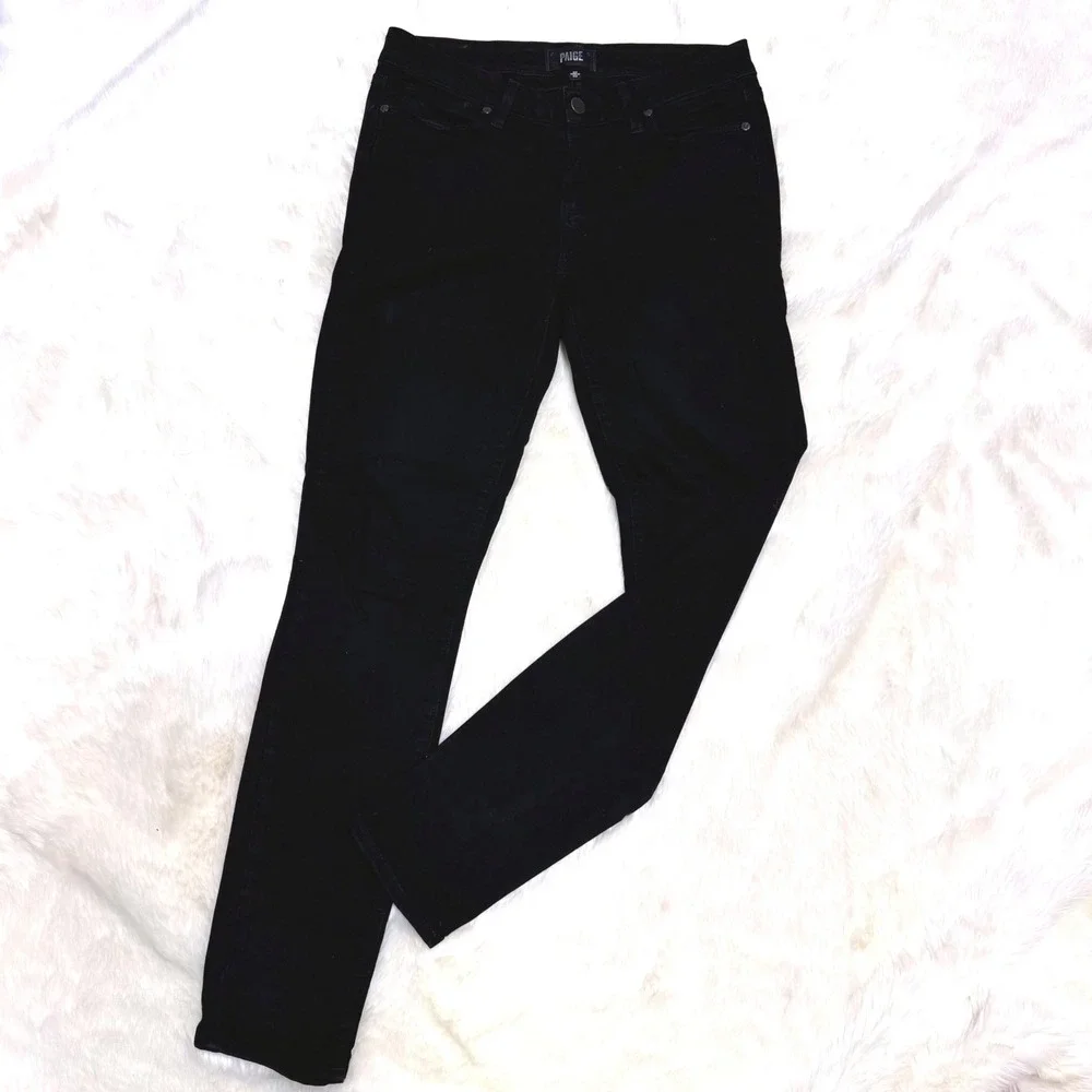 Paige‎ Verdugo Ultra Skinny Jeans Womens 28 Black Low Rise Slim Fit Made in USA